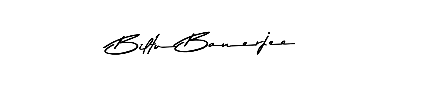 Make a beautiful signature design for name Biltu Banerjee. With this signature (Asem Kandis PERSONAL USE) style, you can create a handwritten signature for free. Biltu Banerjee signature style 9 images and pictures png