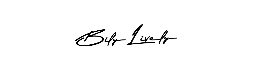 Also You can easily find your signature by using the search form. We will create Bily Lively name handwritten signature images for you free of cost using Asem Kandis PERSONAL USE sign style. Bily Lively signature style 9 images and pictures png