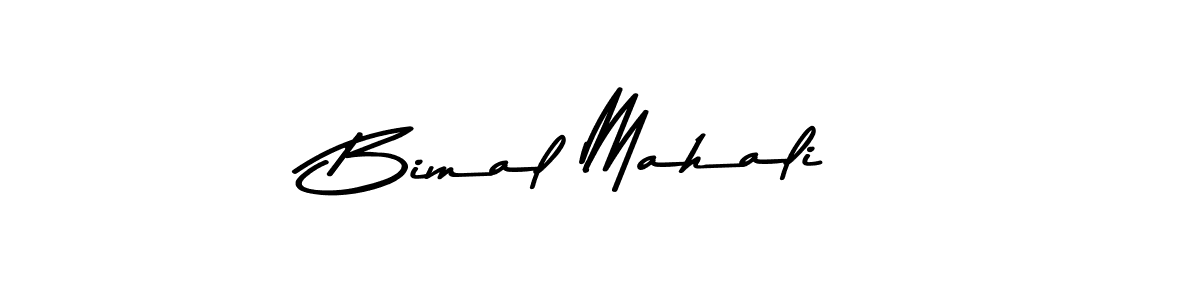 Make a beautiful signature design for name Bimal Mahali. With this signature (Asem Kandis PERSONAL USE) style, you can create a handwritten signature for free. Bimal Mahali signature style 9 images and pictures png