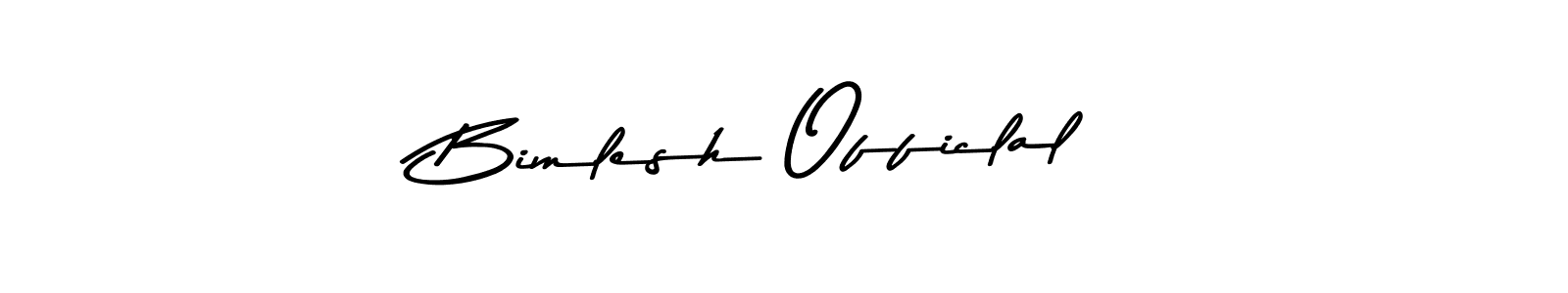 You should practise on your own different ways (Asem Kandis PERSONAL USE) to write your name (Bimlesh Officlal) in signature. don't let someone else do it for you. Bimlesh Officlal signature style 9 images and pictures png