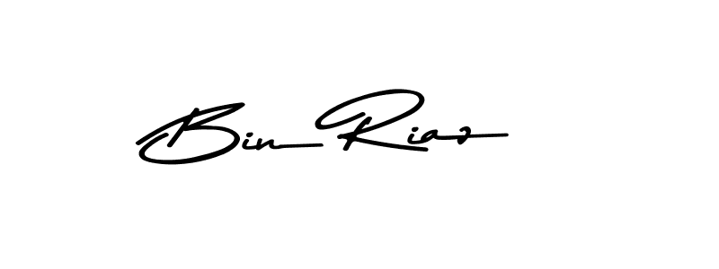 Create a beautiful signature design for name Bin Riaz. With this signature (Asem Kandis PERSONAL USE) fonts, you can make a handwritten signature for free. Bin Riaz signature style 9 images and pictures png