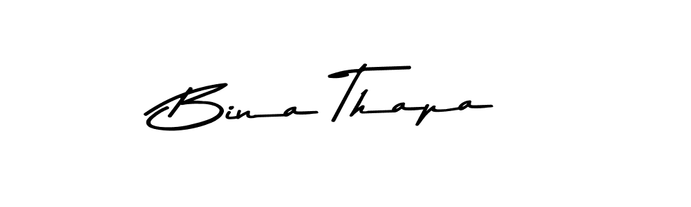 Use a signature maker to create a handwritten signature online. With this signature software, you can design (Asem Kandis PERSONAL USE) your own signature for name Bina Thapa. Bina Thapa signature style 9 images and pictures png