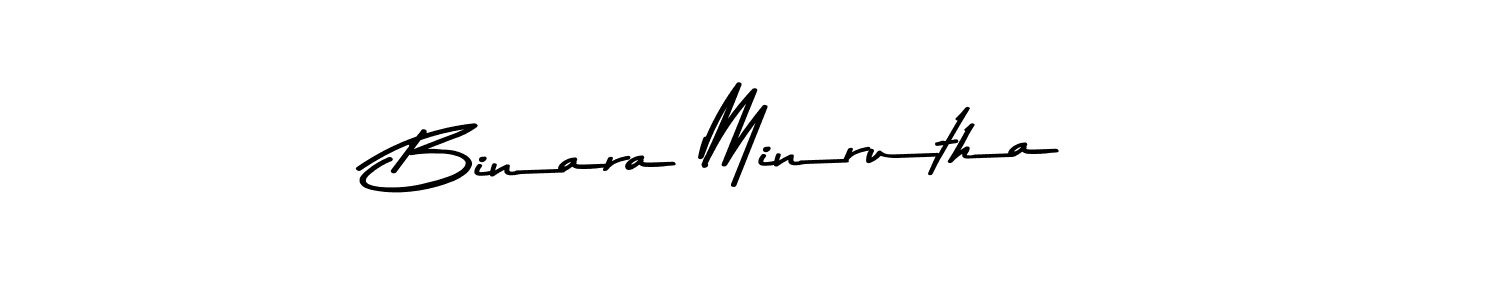 Also we have Binara Minrutha name is the best signature style. Create professional handwritten signature collection using Asem Kandis PERSONAL USE autograph style. Binara Minrutha signature style 9 images and pictures png