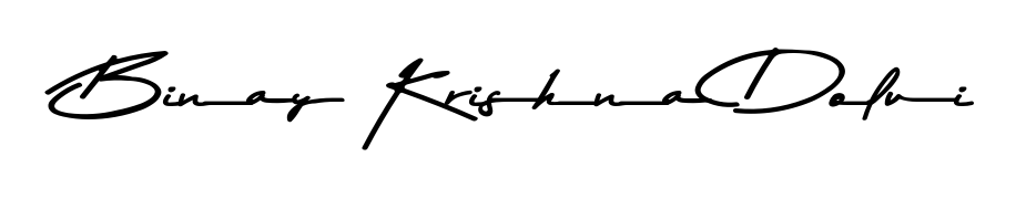 Looking for an artistic signature for Binay Krishna Dolui? The Asem Kandis PERSONAL USE calligraphy style gives a sophisticated flow suitable for business cards and emails. Binay Krishna Dolui signature style 9 images and pictures png