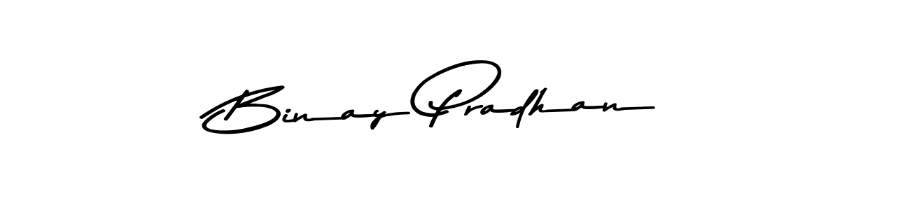 How to make Binay Pradhan name signature. Use Asem Kandis PERSONAL USE style for creating short signs online. This is the latest handwritten sign. Binay Pradhan signature style 9 images and pictures png