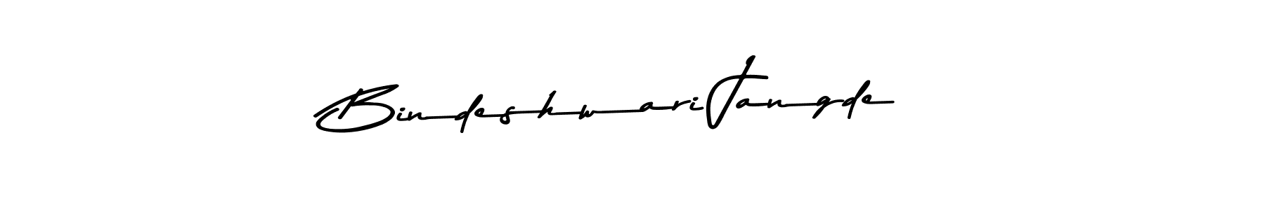 Make a beautiful signature design for name Bindeshwari Jangde. With this signature (Asem Kandis PERSONAL USE) style, you can create a handwritten signature for free. Bindeshwari Jangde signature style 9 images and pictures png