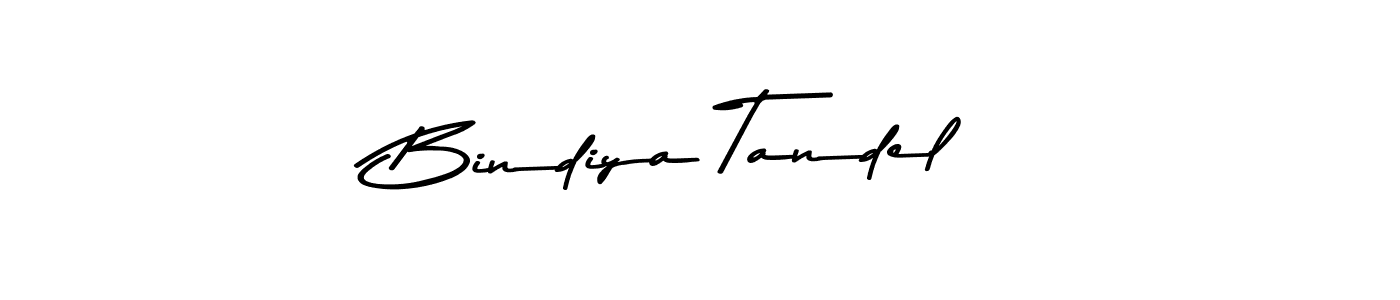 The best way (Asem Kandis PERSONAL USE) to make a short signature is to pick only two or three words in your name. The name Bindiya Tandel include a total of six letters. For converting this name. Bindiya Tandel signature style 9 images and pictures png