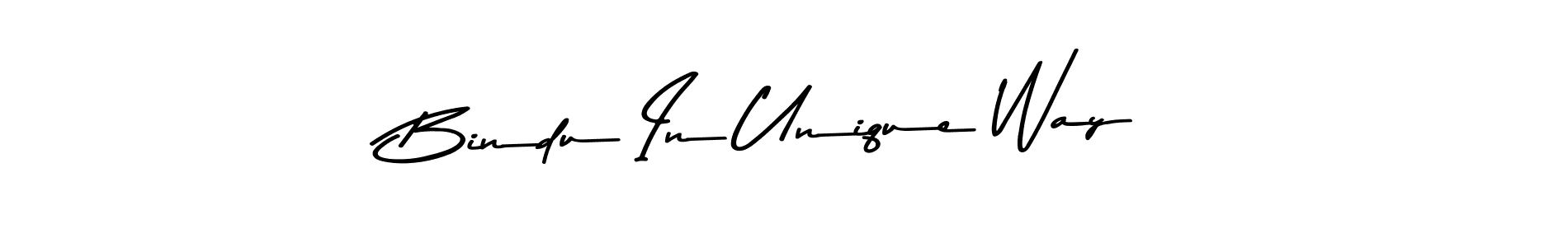 Create a beautiful signature design for name Bindu In Unique Way. With this signature (Asem Kandis PERSONAL USE) fonts, you can make a handwritten signature for free. Bindu In Unique Way signature style 9 images and pictures png