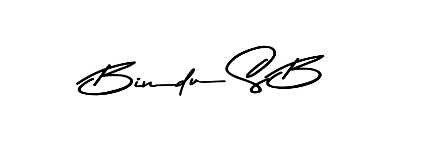 Use a signature maker to create a handwritten signature online. With this signature software, you can design (Asem Kandis PERSONAL USE) your own signature for name Bindu S B. Bindu S B signature style 9 images and pictures png