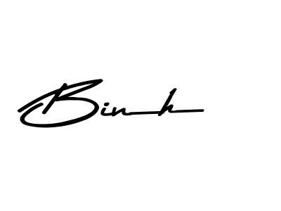 Design your own signature with our free online signature maker. With this signature software, you can create a handwritten (Asem Kandis PERSONAL USE) signature for name Binh. Binh signature style 9 images and pictures png