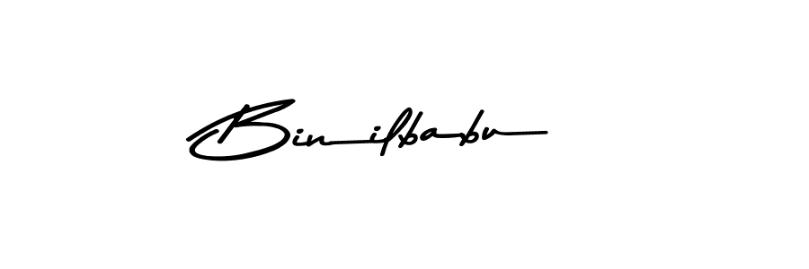 Use a signature maker to create a handwritten signature online. With this signature software, you can design (Asem Kandis PERSONAL USE) your own signature for name Binilbabu. Binilbabu signature style 9 images and pictures png