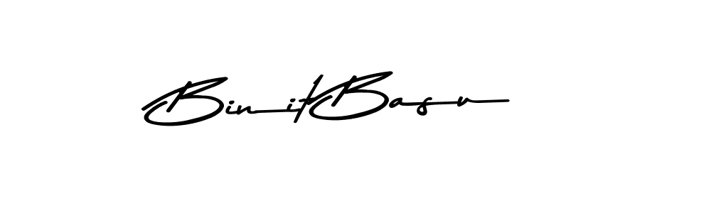 Use a signature maker to create a handwritten signature online. With this signature software, you can design (Asem Kandis PERSONAL USE) your own signature for name Binit Basu. Binit Basu signature style 9 images and pictures png