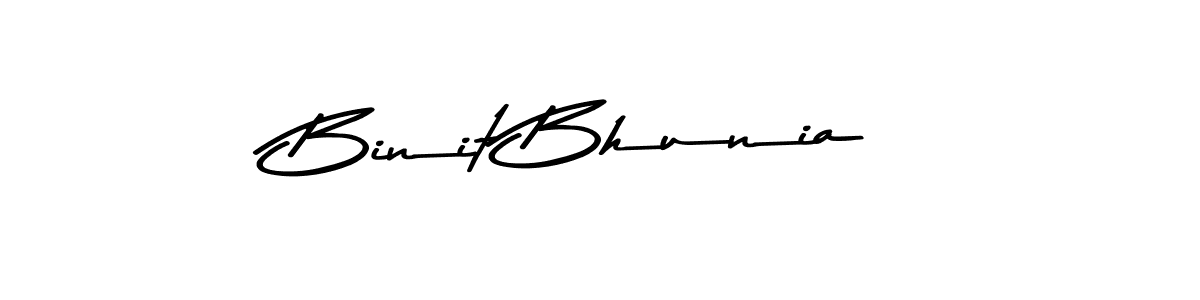You should practise on your own different ways (Asem Kandis PERSONAL USE) to write your name (Binit Bhunia) in signature. don't let someone else do it for you. Binit Bhunia signature style 9 images and pictures png