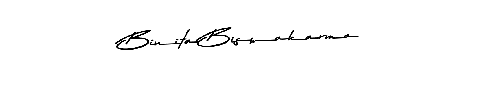 Design your own signature with our free online signature maker. With this signature software, you can create a handwritten (Asem Kandis PERSONAL USE) signature for name Binita Biswakarma. Binita Biswakarma signature style 9 images and pictures png