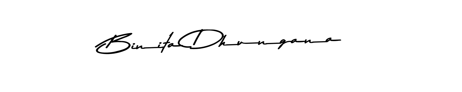 How to make Binita Dhungana signature? Asem Kandis PERSONAL USE is a professional autograph style. Create handwritten signature for Binita Dhungana name. Binita Dhungana signature style 9 images and pictures png