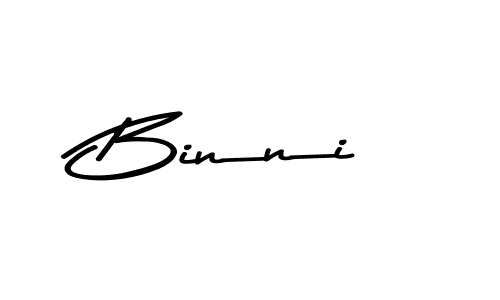 How to make Binni signature? Asem Kandis PERSONAL USE is a professional autograph style. Create handwritten signature for Binni name. Binni signature style 9 images and pictures png