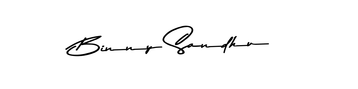Design your own signature with our free online signature maker. With this signature software, you can create a handwritten (Asem Kandis PERSONAL USE) signature for name Binny Sandhu. Binny Sandhu signature style 9 images and pictures png