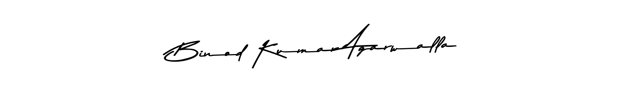 Design your own signature with our free online signature maker. With this signature software, you can create a handwritten (Asem Kandis PERSONAL USE) signature for name Binod Kumar Agarwalla. Binod Kumar Agarwalla signature style 9 images and pictures png