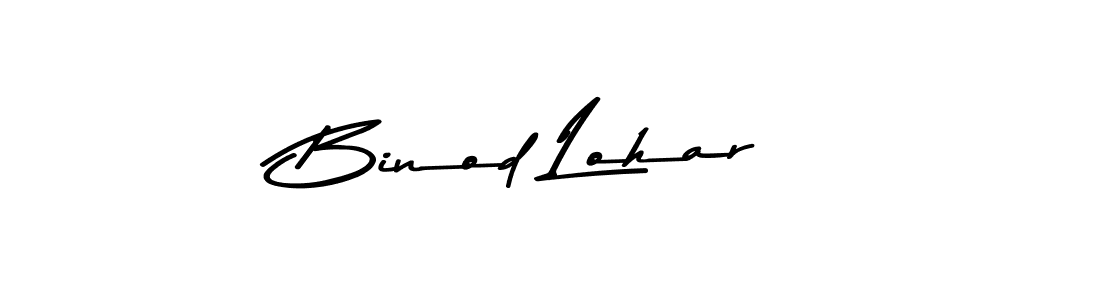Create a beautiful signature design for name Binod Lohar. With this signature (Asem Kandis PERSONAL USE) fonts, you can make a handwritten signature for free. Binod Lohar signature style 9 images and pictures png