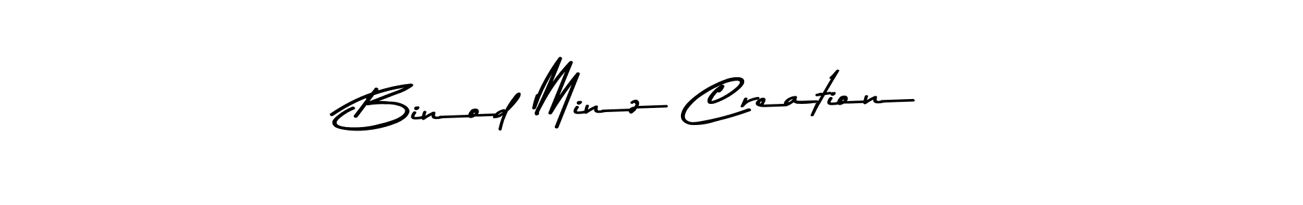 Binod Minz Creation stylish signature style. Best Handwritten Sign (Asem Kandis PERSONAL USE) for my name. Handwritten Signature Collection Ideas for my name Binod Minz Creation. Binod Minz Creation signature style 9 images and pictures png