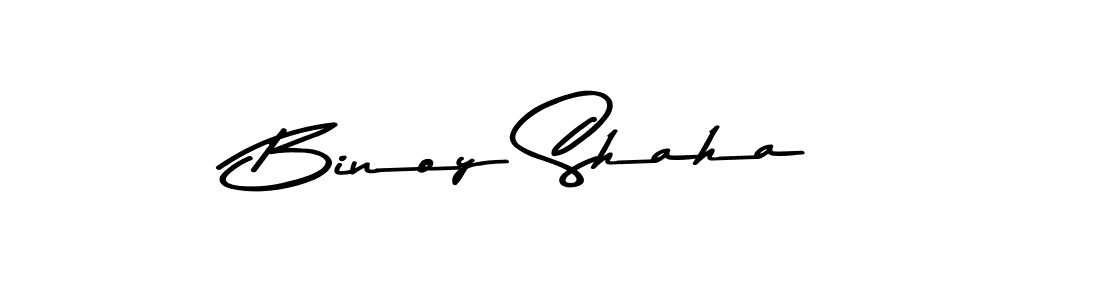 Design your own signature with our free online signature maker. With this signature software, you can create a handwritten (Asem Kandis PERSONAL USE) signature for name Binoy Shaha. Binoy Shaha signature style 9 images and pictures png