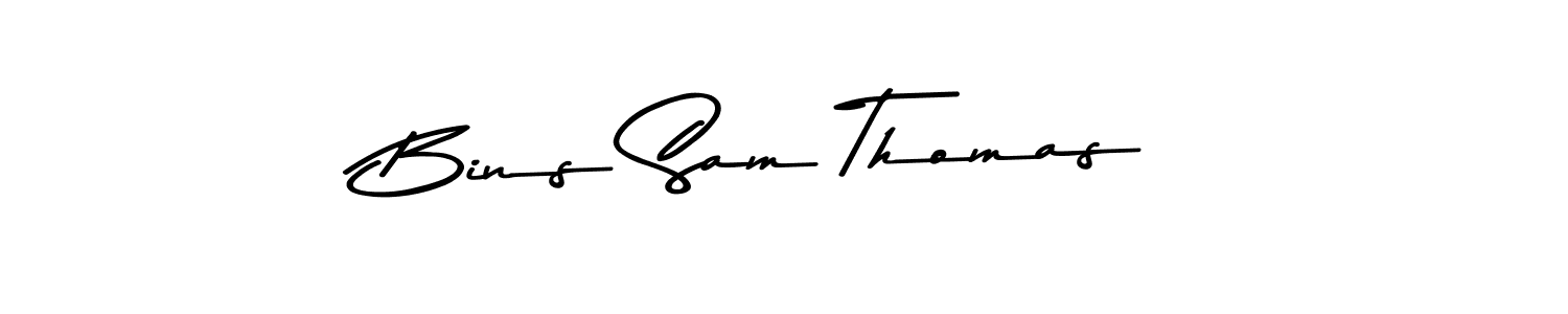 It looks lik you need a new signature style for name Bins Sam Thomas. Design unique handwritten (Asem Kandis PERSONAL USE) signature with our free signature maker in just a few clicks. Bins Sam Thomas signature style 9 images and pictures png