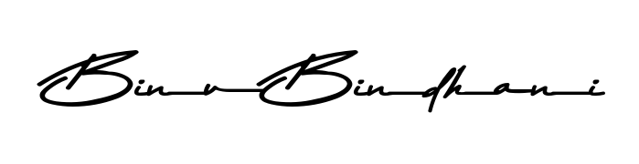 The Asem Kandis PERSONAL USE handwriting style adds charm and authenticity to name Binu Bindhani. A wonderful choice for personal thank-you notes. Binu Bindhani signature style 9 images and pictures png