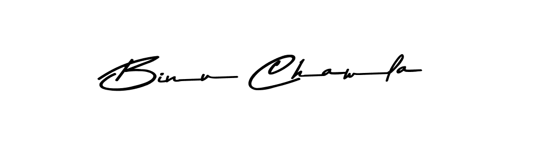 How to make Binu Chawla signature? Asem Kandis PERSONAL USE is a professional autograph style. Create handwritten signature for Binu Chawla name. Binu Chawla signature style 9 images and pictures png