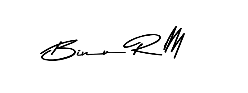 if you are searching for the best signature style for your name Binu R M. so please give up your signature search. here we have designed multiple signature styles  using Asem Kandis PERSONAL USE. Binu R M signature style 9 images and pictures png