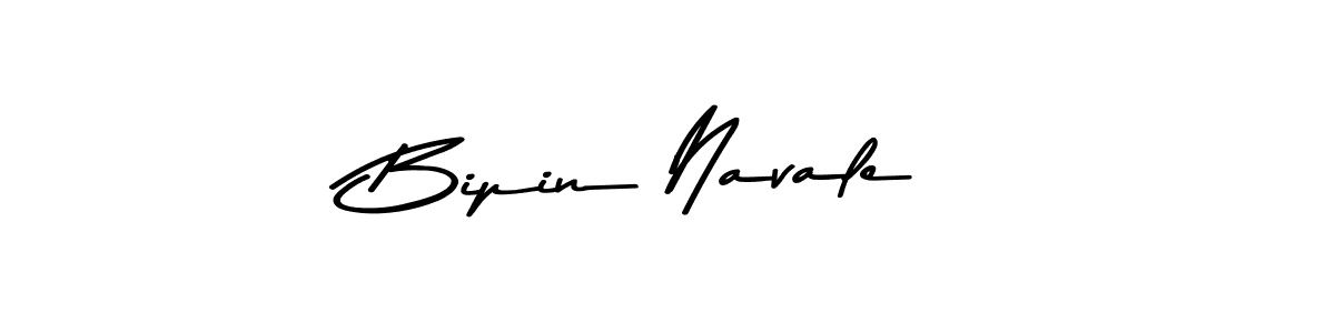 How to make Bipin Navale name signature. Use Asem Kandis PERSONAL USE style for creating short signs online. This is the latest handwritten sign. Bipin Navale signature style 9 images and pictures png