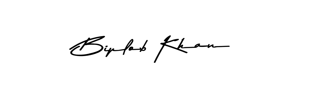 Design your own signature with our free online signature maker. With this signature software, you can create a handwritten (Asem Kandis PERSONAL USE) signature for name Biplob Khan. Biplob Khan signature style 9 images and pictures png