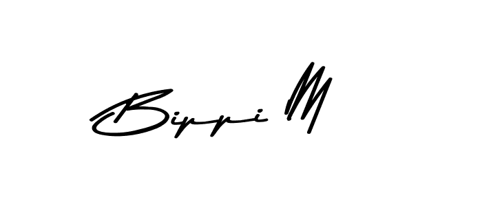 Bippi M stylish signature style. Best Handwritten Sign (Asem Kandis PERSONAL USE) for my name. Handwritten Signature Collection Ideas for my name Bippi M. Bippi M signature style 9 images and pictures png