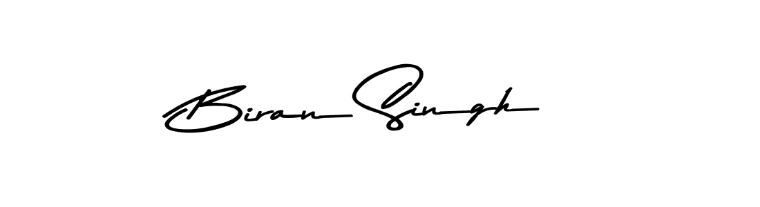 How to make Biran Singh name signature. Use Asem Kandis PERSONAL USE style for creating short signs online. This is the latest handwritten sign. Biran Singh signature style 9 images and pictures png