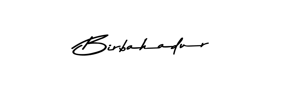 How to make Birbahadur name signature. Use Asem Kandis PERSONAL USE style for creating short signs online. This is the latest handwritten sign. Birbahadur signature style 9 images and pictures png