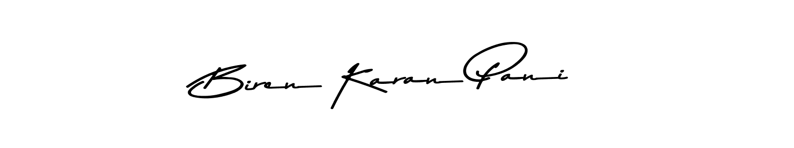 Also You can easily find your signature by using the search form. We will create Biren Karan Pani name handwritten signature images for you free of cost using Asem Kandis PERSONAL USE sign style. Biren Karan Pani signature style 9 images and pictures png
