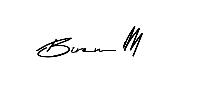 Similarly Asem Kandis PERSONAL USE is the best handwritten signature design. Signature creator online .You can use it as an online autograph creator for name Biren M. Biren M signature style 9 images and pictures png