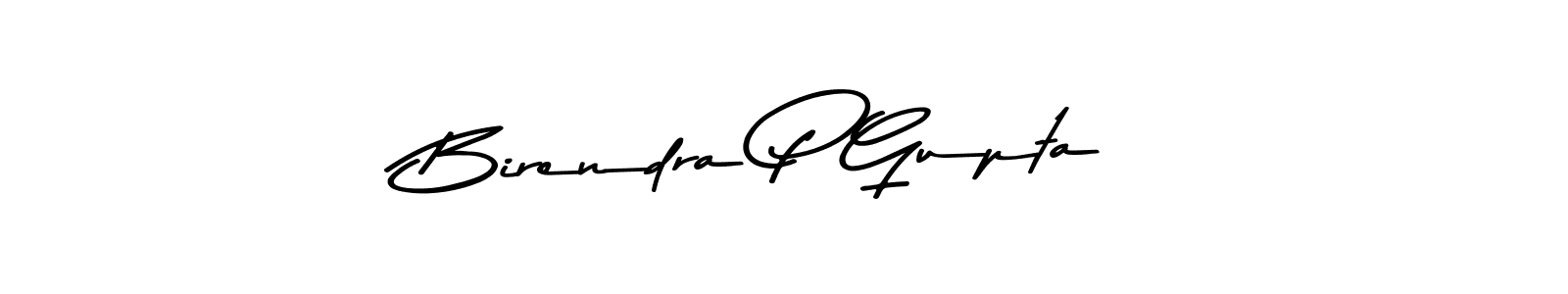 Asem Kandis PERSONAL USE is a professional signature style that is perfect for those who want to add a touch of class to their signature. It is also a great choice for those who want to make their signature more unique. Get Birendra P Gupta name to fancy signature for free. Birendra P Gupta signature style 9 images and pictures png
