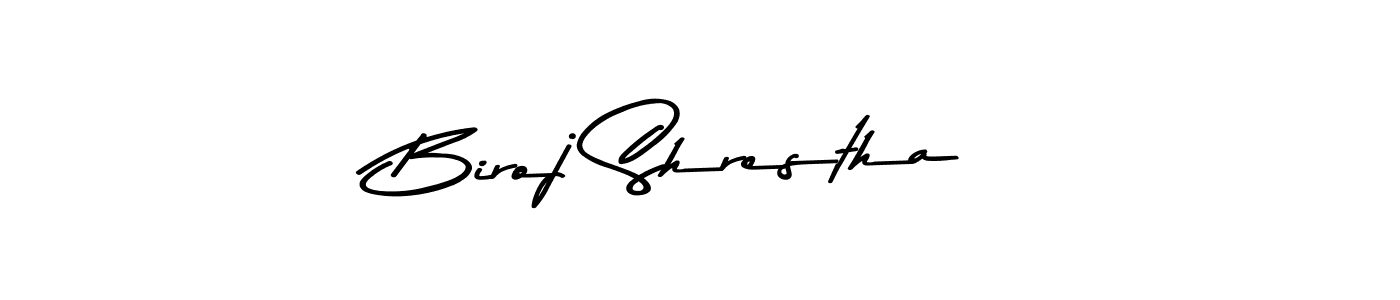 You can use this online signature creator to create a handwritten signature for the name Biroj Shrestha. This is the best online autograph maker. Biroj Shrestha signature style 9 images and pictures png