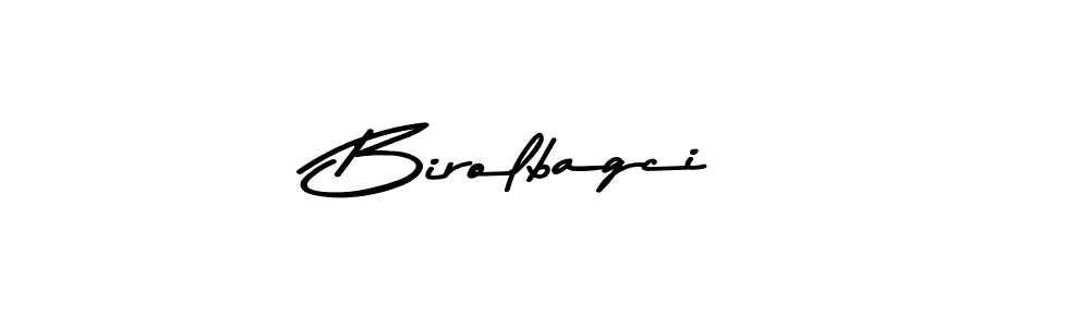 How to make Birolbagci name signature. Use Asem Kandis PERSONAL USE style for creating short signs online. This is the latest handwritten sign. Birolbagci signature style 9 images and pictures png