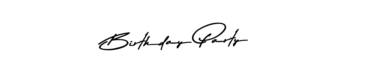 Create a beautiful signature design for name Birthday Party. With this signature (Asem Kandis PERSONAL USE) fonts, you can make a handwritten signature for free. Birthday Party signature style 9 images and pictures png