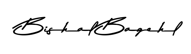 Similarly Asem Kandis PERSONAL USE is the best handwritten signature design. Signature creator online. You can use it as an online autograph creator for name Bishal Bagehl. Bishal Bagehl signature style 9 images and pictures png