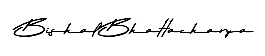 Use a signature maker to create a handwritten signature online. With this signature software, you can design (Asem Kandis PERSONAL USE) your own signature for name Bishal Bhattacharya. Bishal Bhattacharya signature style 9 images and pictures png