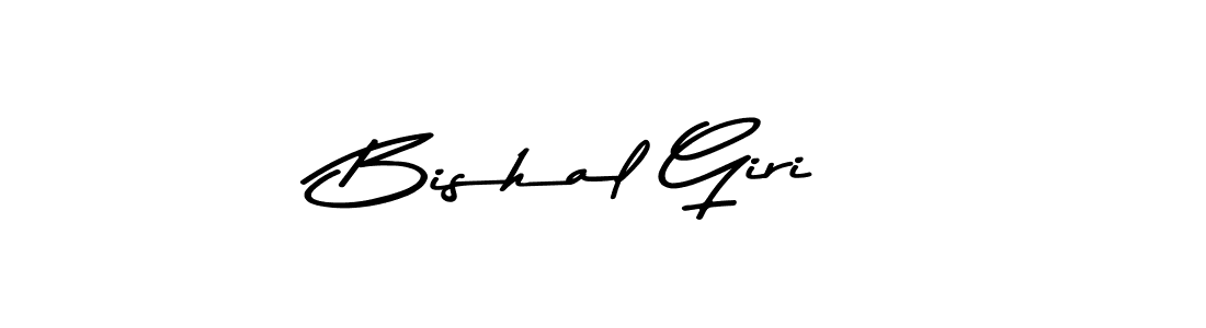 Make a beautiful signature design for name Bishal Giri. With this signature (Asem Kandis PERSONAL USE) style, you can create a handwritten signature for free. Bishal Giri signature style 9 images and pictures png