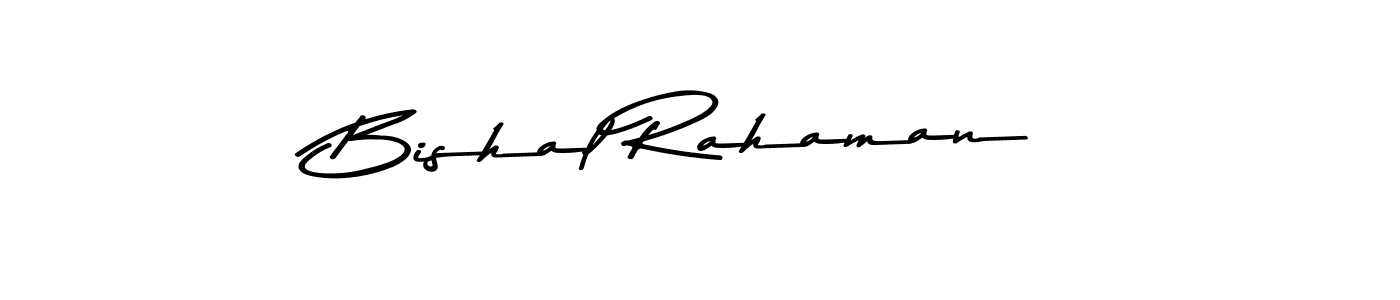 How to make Bishal Rahaman signature? Asem Kandis PERSONAL USE is a professional autograph style. Create handwritten signature for Bishal Rahaman name. Bishal Rahaman signature style 9 images and pictures png