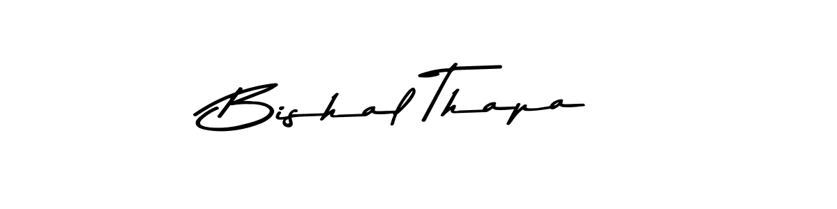 Use a signature maker to create a handwritten signature online. With this signature software, you can design (Asem Kandis PERSONAL USE) your own signature for name Bishal Thapa. Bishal Thapa signature style 9 images and pictures png