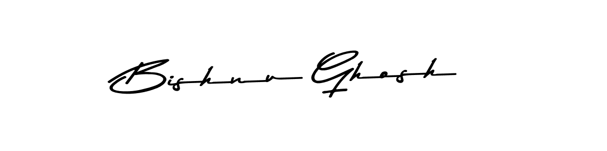 Make a beautiful signature design for name Bishnu Ghosh. With this signature (Asem Kandis PERSONAL USE) style, you can create a handwritten signature for free. Bishnu Ghosh signature style 9 images and pictures png