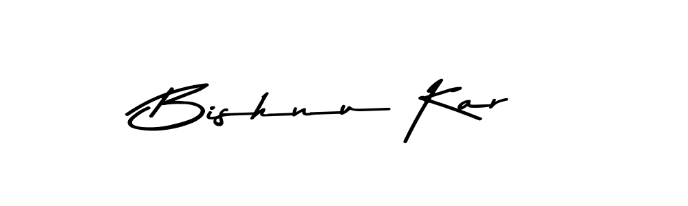 How to make Bishnu Kar signature? Asem Kandis PERSONAL USE is a professional autograph style. Create handwritten signature for Bishnu Kar name. Bishnu Kar signature style 9 images and pictures png