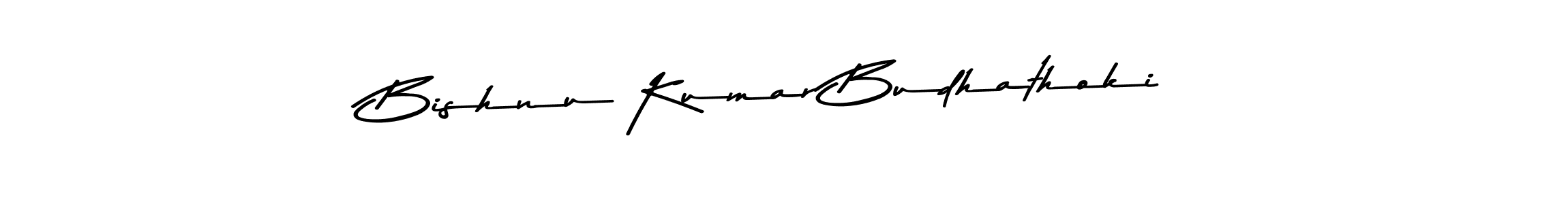 Design your own signature with our free online signature maker. With this signature software, you can create a handwritten (Asem Kandis PERSONAL USE) signature for name Bishnu Kumar Budhathoki. Bishnu Kumar Budhathoki signature style 9 images and pictures png