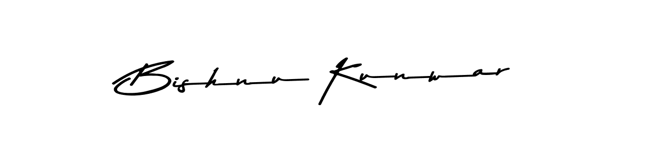 You should practise on your own different ways (Asem Kandis PERSONAL USE) to write your name (Bishnu Kunwar) in signature. don't let someone else do it for you. Bishnu Kunwar signature style 9 images and pictures png