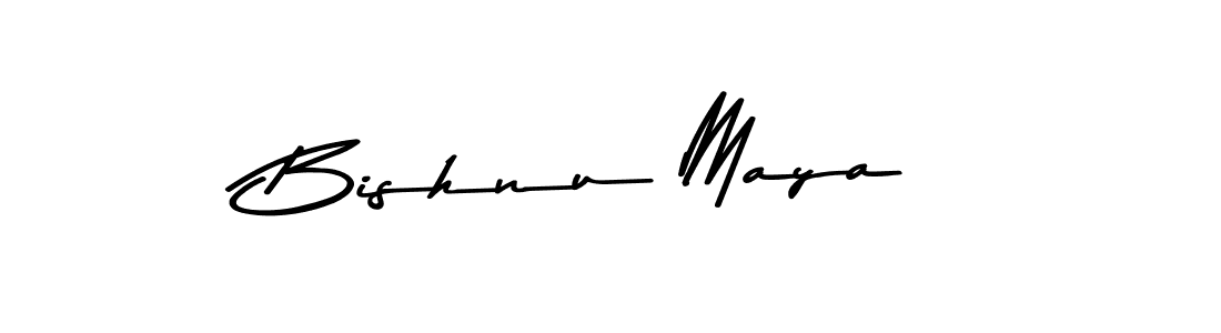 Make a beautiful signature design for name Bishnu Maya. With this signature (Asem Kandis PERSONAL USE) style, you can create a handwritten signature for free. Bishnu Maya signature style 9 images and pictures png